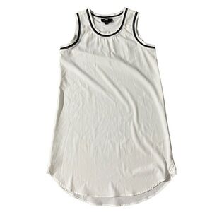 ABS by Allen Schwartz Dress Womens White Sleeveless Round Neck Pullover Size S